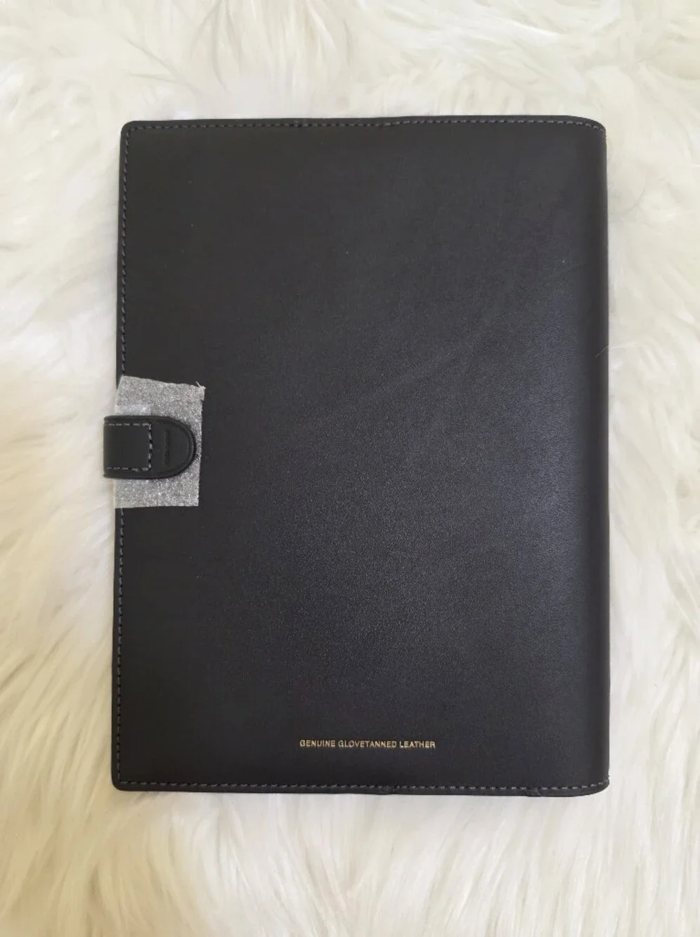 New Coach Glovetanned Leather Black Turnlock Notebook